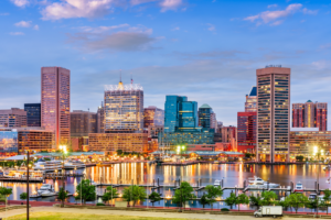 Baltimore, Maryland, USA Skyline on the Inner Harbor