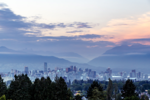 Vancouver Skyline at Dusk